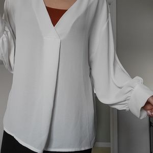 Zara billow sleeve blouse